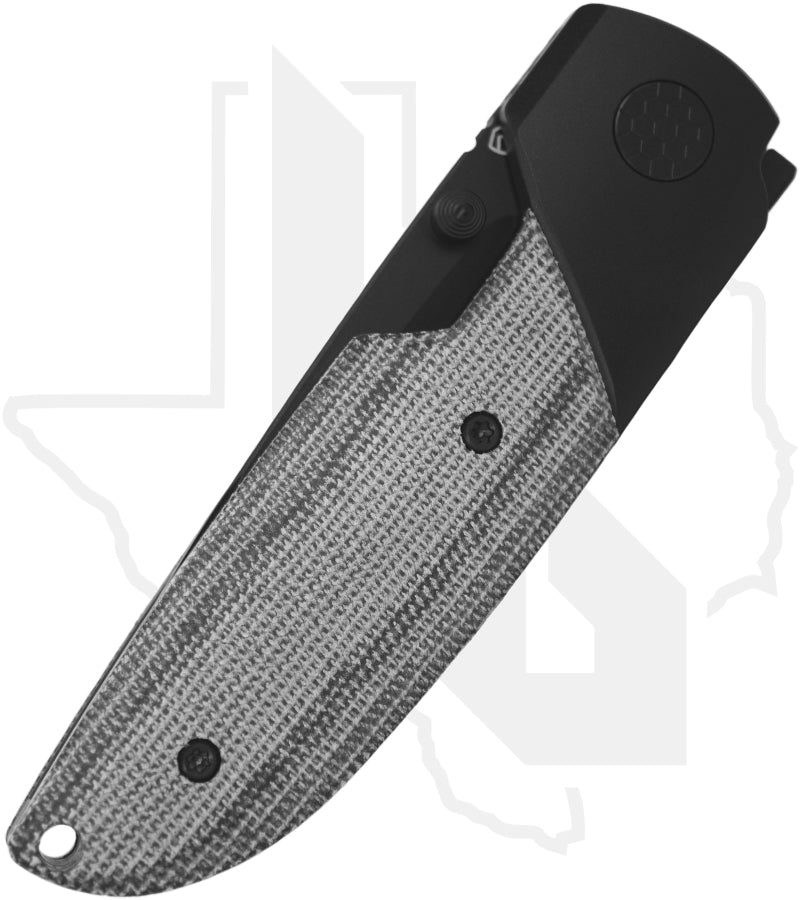 Matsey Knives Basilisk - DLC Titanium w/ Black Micarta Inlays, DLC