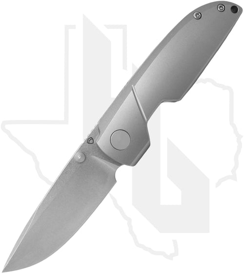 Matsey Knives Basilisk - Stonewashed Titanium, Stonewashed