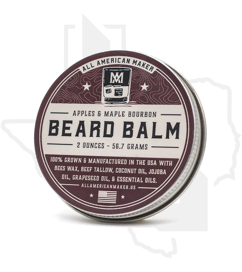 All American Maker 2oz Beard Balm - Apples & Maple Bourbon