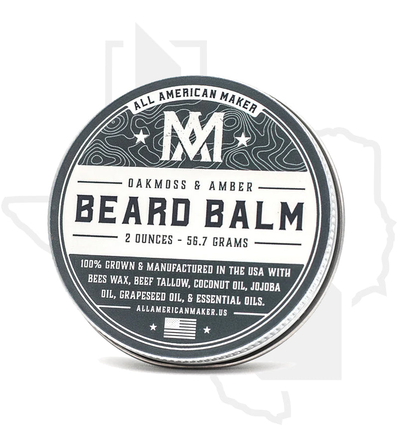 All American Maker 2oz Beard Balm - Oakmoss & Amber