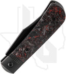 Jack Wolf Knives Benny's Clip BENNY-02-FC-DM-RED - Dark Matter Red Fat Carbon
