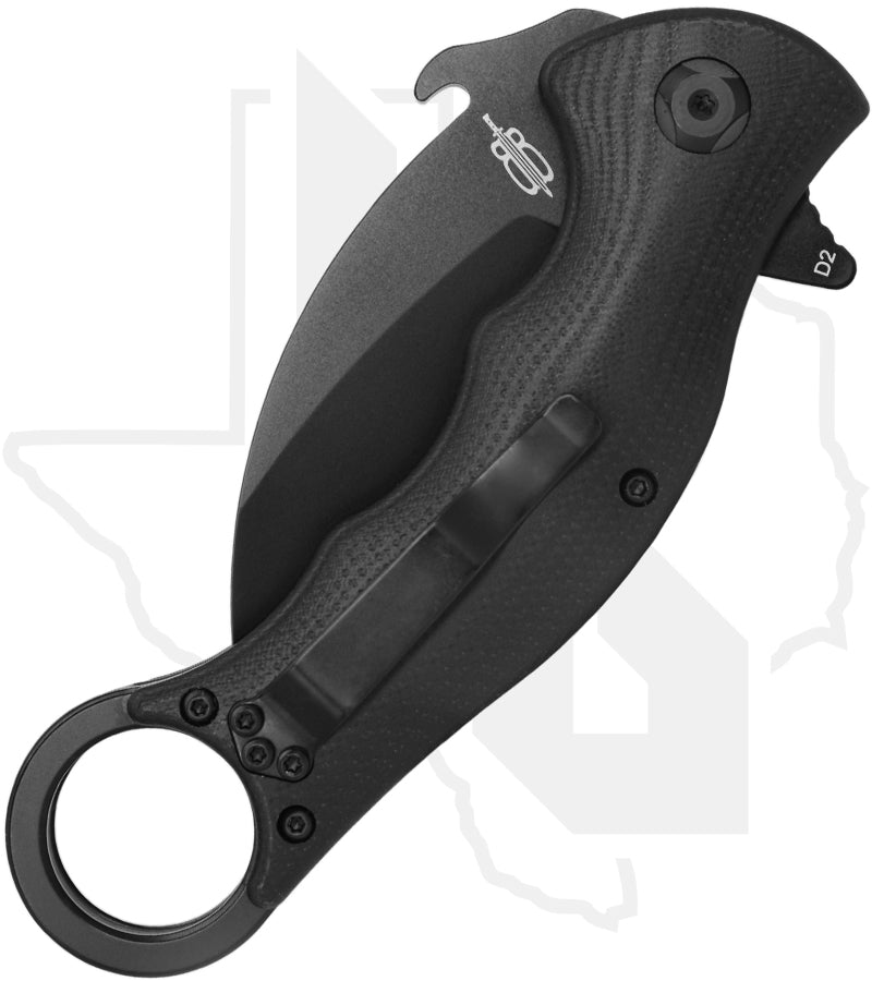 BuckNBear Tactical Karambit Folder BNB1221KF - Black G-10