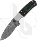 BuckNBear Small Green Hunter BNB134635G - Burlwood, Damascus