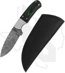 BuckNBear Small Green Hunter BNB134635G - Burlwood, Damascus