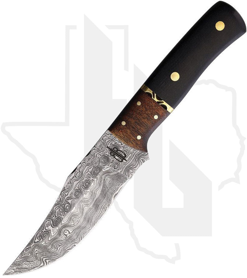 BuckNBear Rain Forest Hunter BNB134656 - Micarta, Damascus