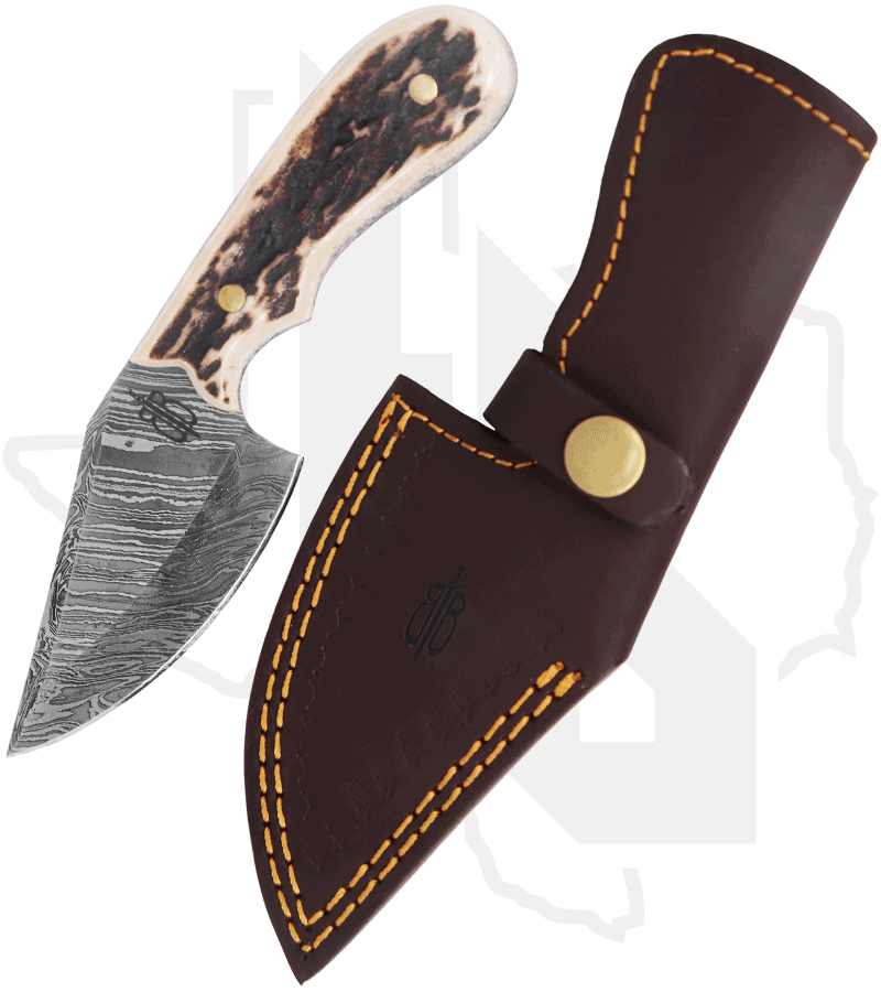 BuckNBear Stag Wild Skinner BNB134660S - Stag, Damascus