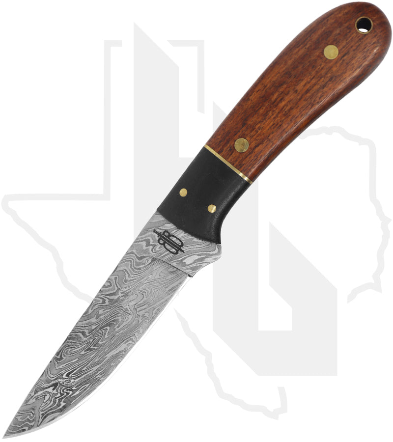 BuckNBear Spear Hunter BNB15247 - Walnut, Damascus