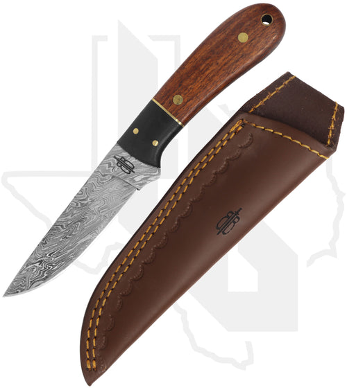 BuckNBear Spear Hunter BNB15247 - Walnut, Damascus