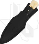 BuckNBear Boot Hunter Dagger BNB15916 - Micarta, Bone, Damascus