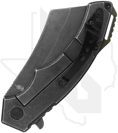 BuckNBear EDC Cleaver BNB42395C - OD Green G-10, Carbon Fiber