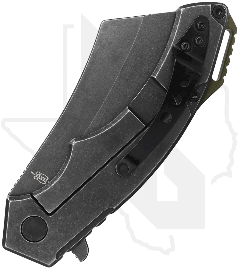 BuckNBear EDC Cleaver BNB42395C - OD Green G-10, Carbon Fiber