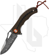 BuckNBear Desert Hawk BNB6066DH - Layered G-10, Damascus