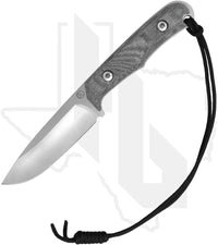 Chris Reeve Knives Backpacker BPR-1000 - Stonewashed Drop Point, Black Canvas Micarta