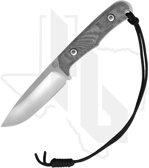 Chris Reeve Knives Backpacker BPR-1000 - Stonewashed Drop Point, Black Canvas Micarta