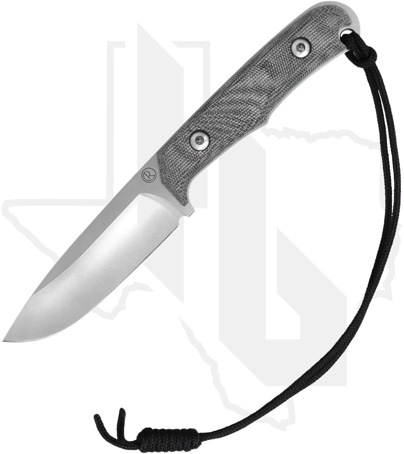 Chris Reeve Knives Backpacker BPR-1000 - Stonewashed Drop Point, Black Canvas Micarta