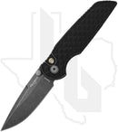 Pro-Tech TR-3 Integrity BSA26-INT-1 - Black Battle Worn Reptile Textured Aluminum, Acid Washed, Mosaic Pin Button
