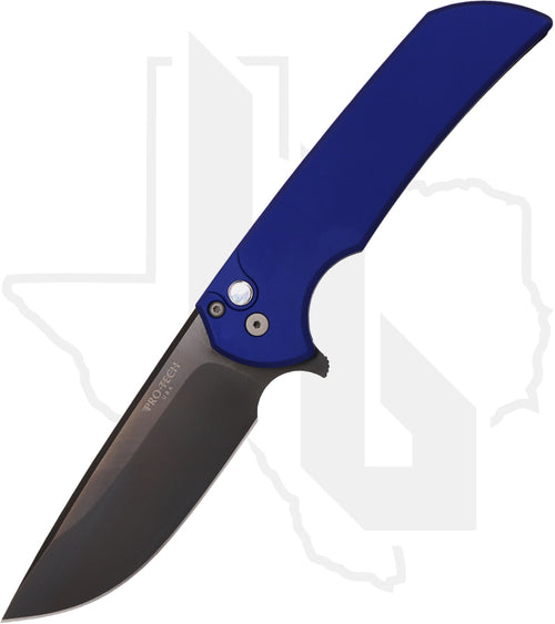 Pro-Tech Mordax BST26.MORDAX.2 - Navy Aluminum, Smoky Grey DLC, Pearl Button