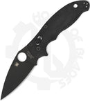 Spyderco Manix 2 C101GPBBK2 - Black, Black G-10