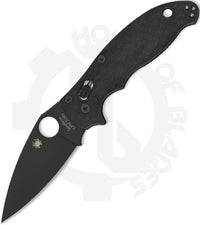 Spyderco Manix 2 C101GPBBK2 - Black, Black G-10