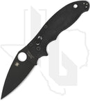 Spyderco Manix 2 C101GPBBK2 - Black, Black G-10