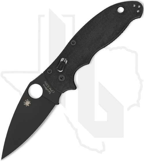 Spyderco Manix 2 C101GPBBK2 - Black, Black G-10