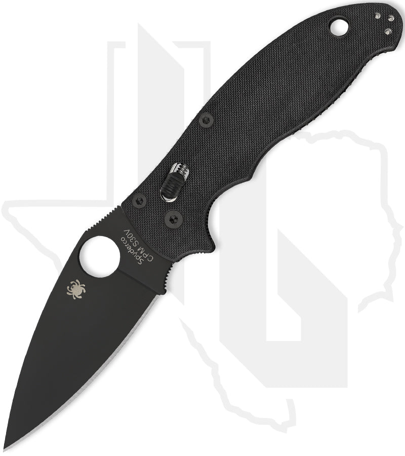 Spyderco Manix 2 C101GPBBK2 - Black, Black G-10