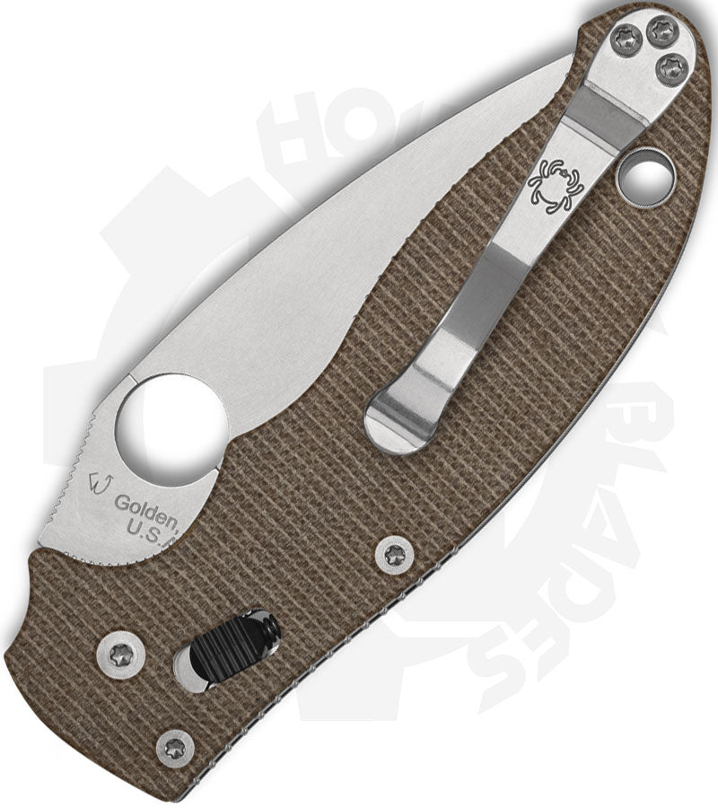 Spyderco Manix 2 C101MPCW2 - Canvas Micarta