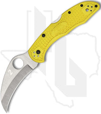 Spyderco Tasman Salt 2 C106PYL2 - Yellow FRN