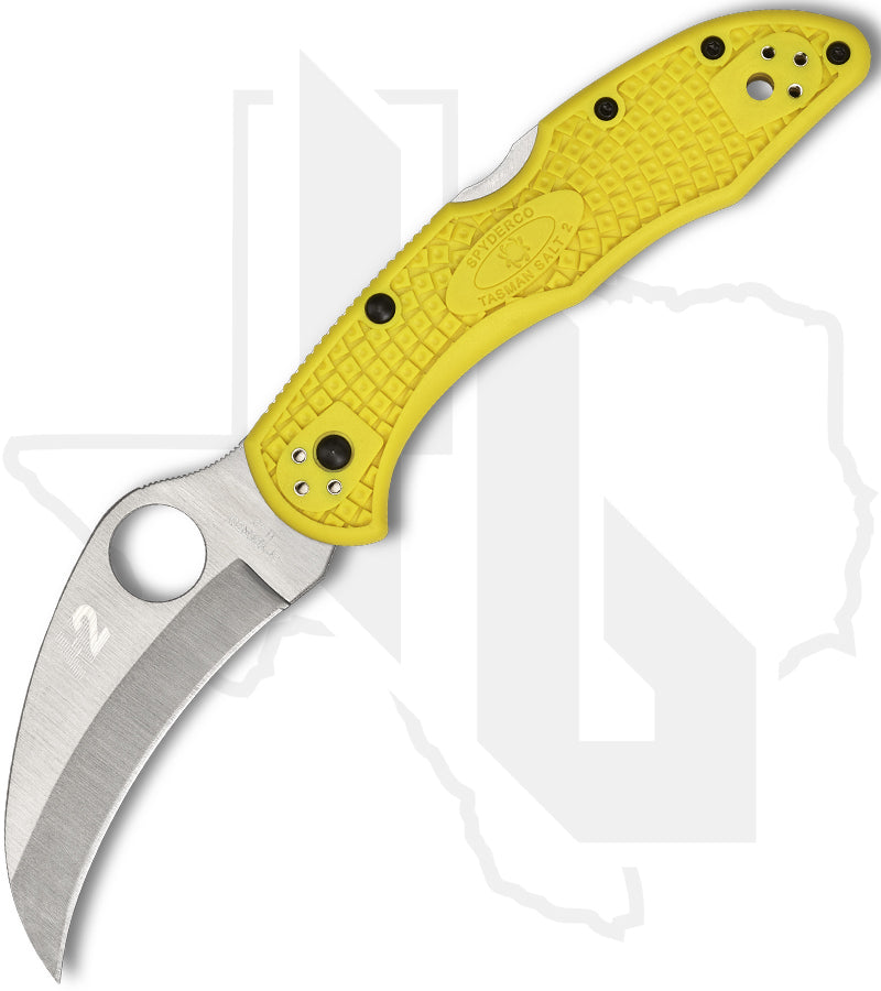Spyderco Tasman Salt 2 C106PYL2 - Yellow FRN