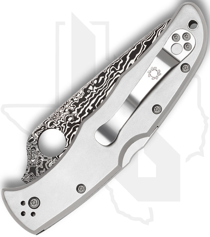 Spyderco Endura 4 C10TIPD - Titanium, Damascus
