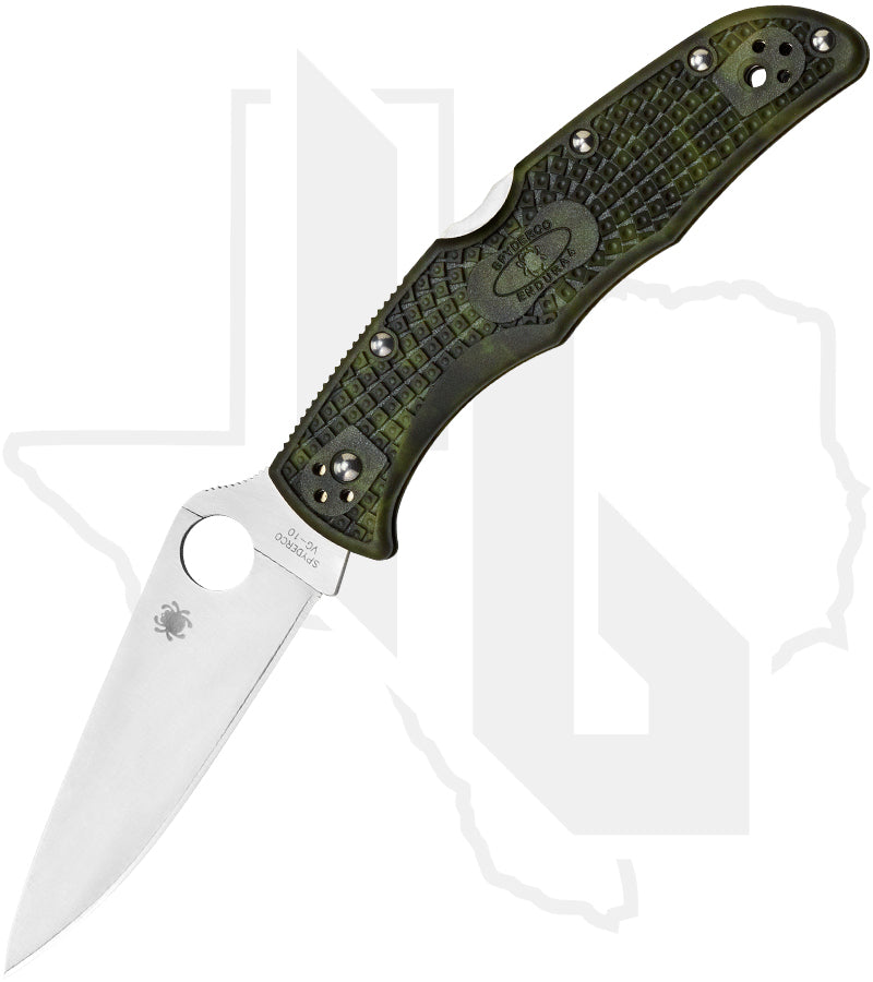 Spyderco Endura 4 Lightweight C10ZFPGR - Zome Green FRN