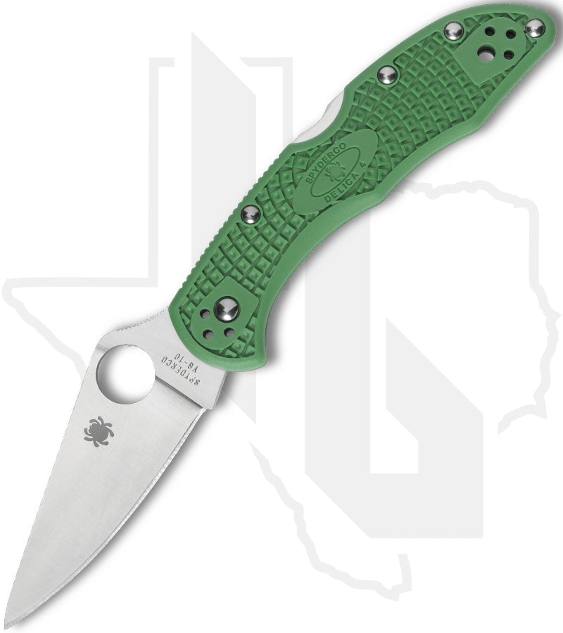 Spyderco Delica 4 Lightweight C11FPGR - Green FRN