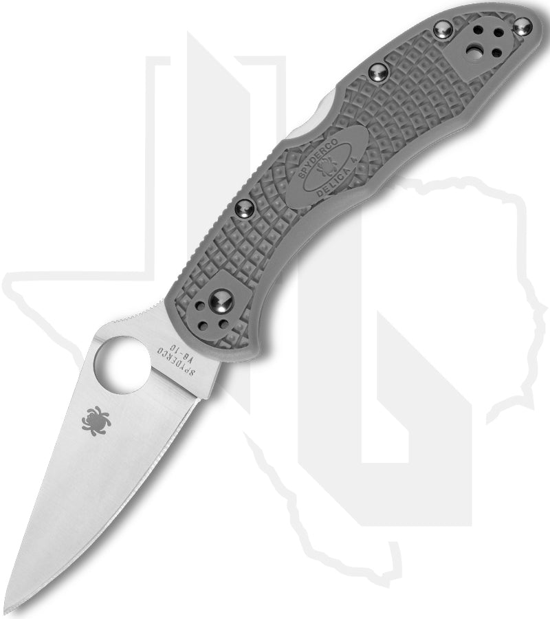 Spyderco Delica 4 Lightweight C11FPGY - Grey FRN