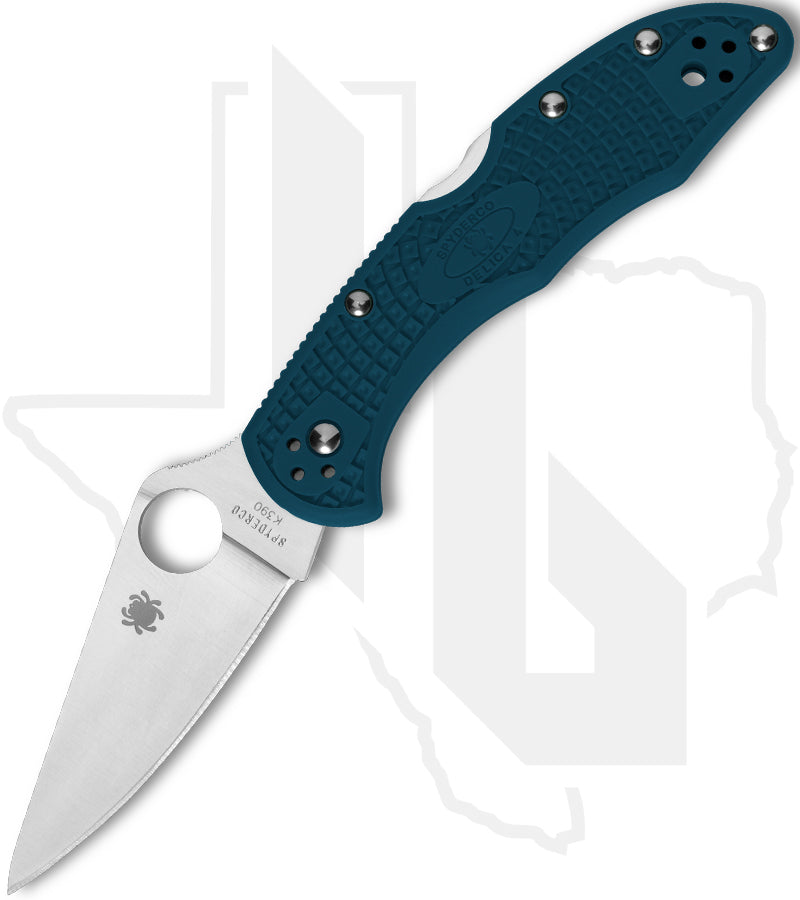 Spyderco Delica 4 Lightweight C11FPK390 - Blue FRN K390