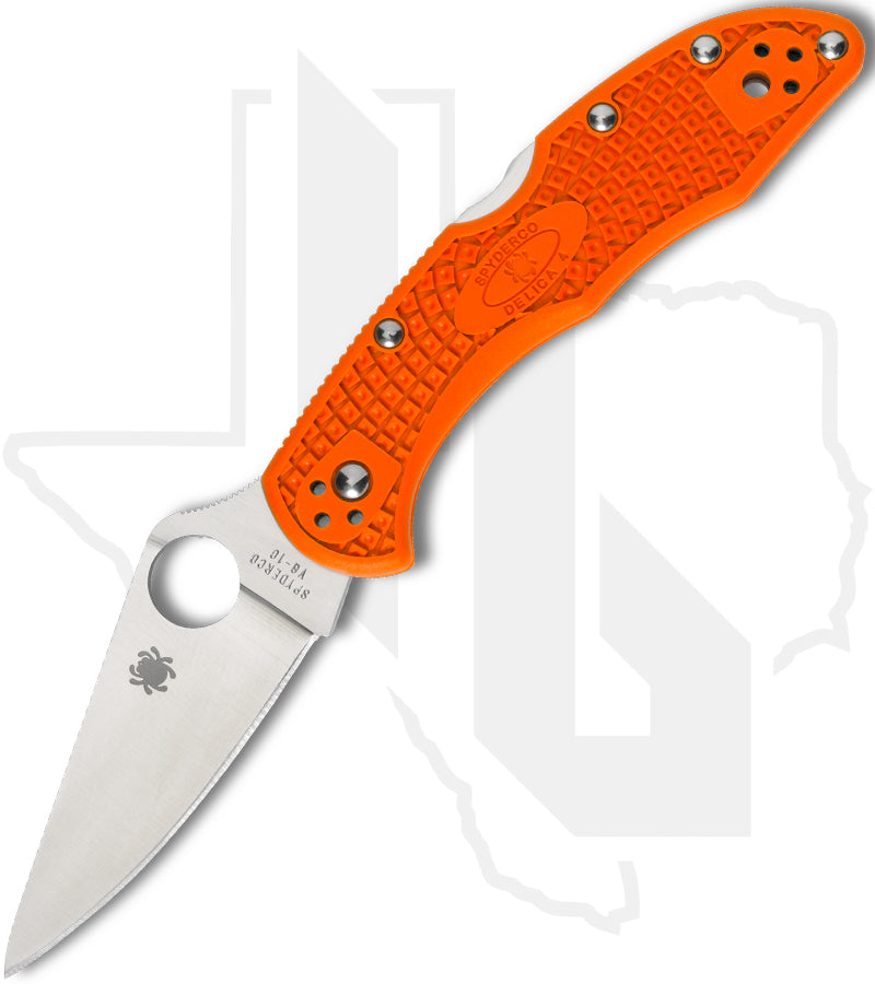 Spyderco Delica 4 Lightweight C11FPOR - Orange FRN