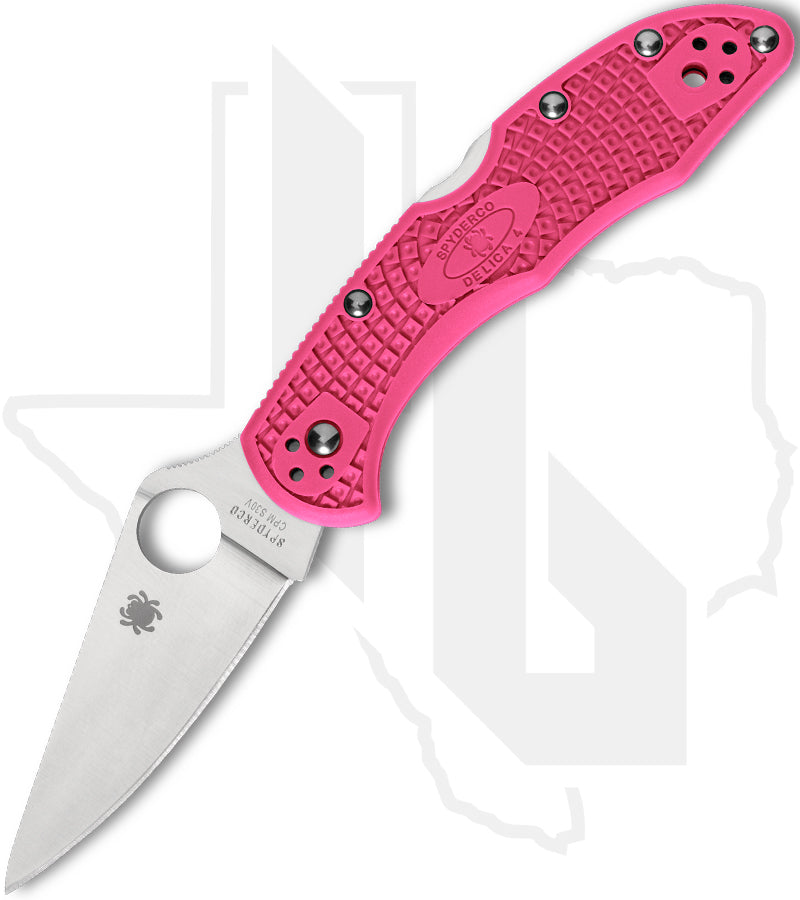Spyderco Delica 4 Lightweight C11FPPNS30V - Pink FRN