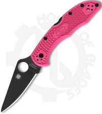 Spyderco Delica 4 Lightweight C11FPPNS30VBK - Black, Pink FRN