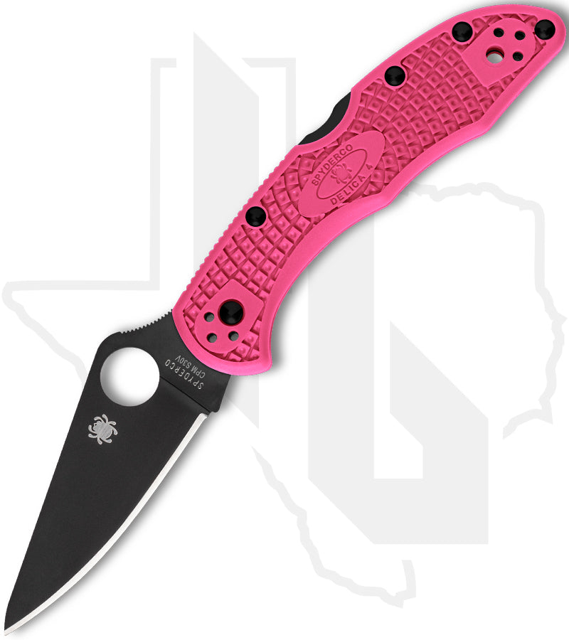 Spyderco Delica 4 Lightweight C11FPPNS30VBK - Black, Pink FRN