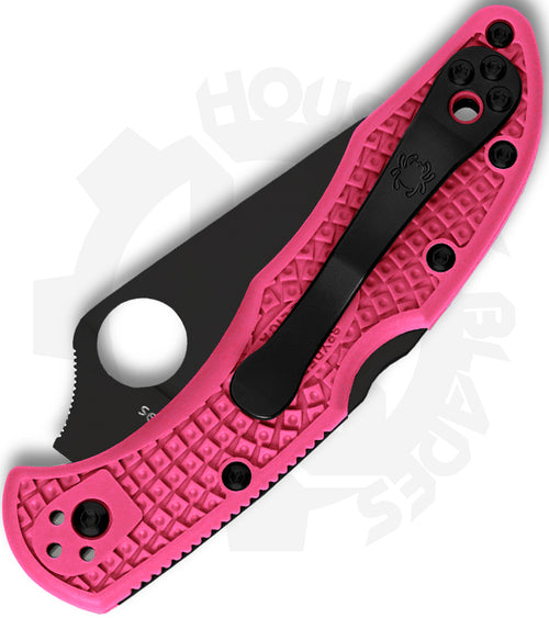 Spyderco Delica 4 Lightweight C11FPPNS30VBK - Black, Pink FRN