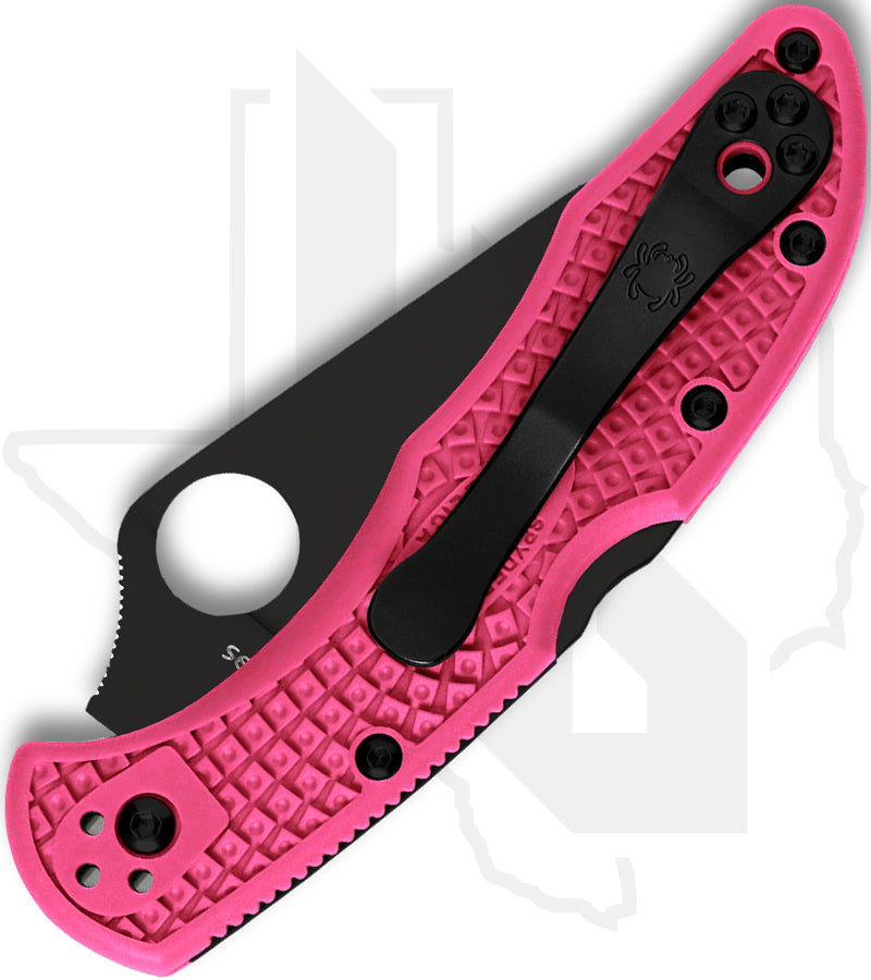 Spyderco Delica 4 Lightweight C11FPPNS30VBK - Black, Pink FRN