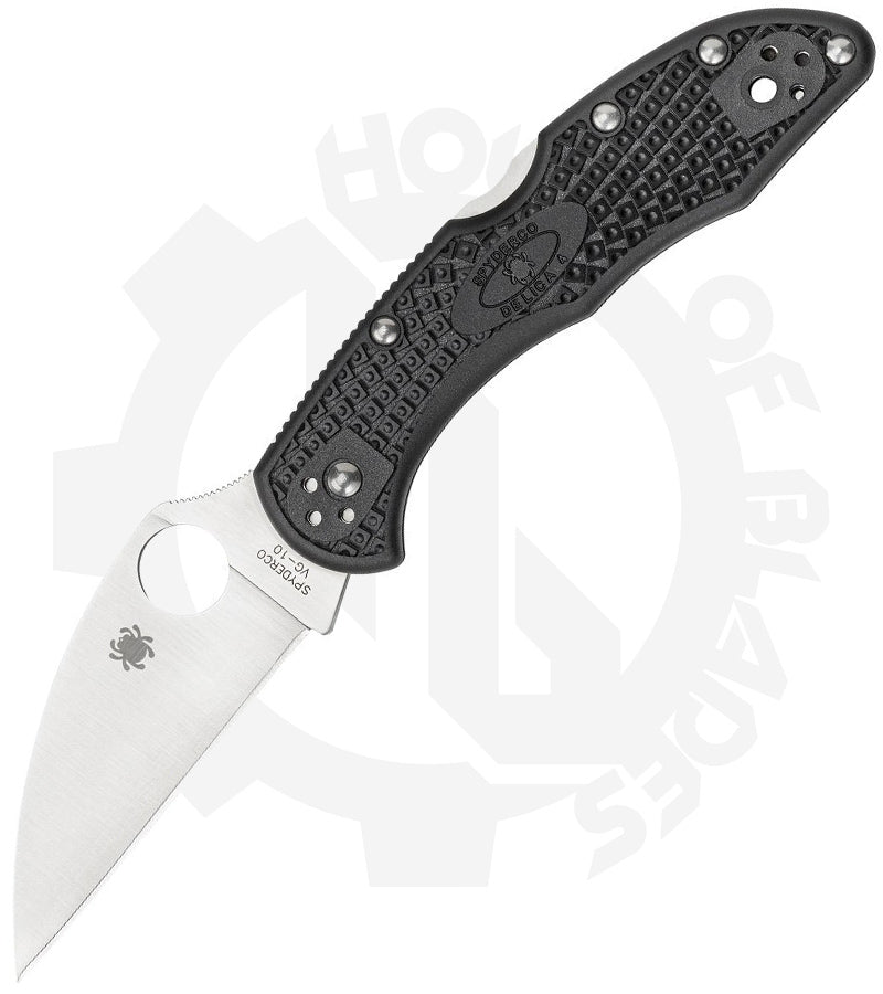 Spyderco Delica 4 Lightweight C11FPWCBK - Black FRN, Wharncliffe