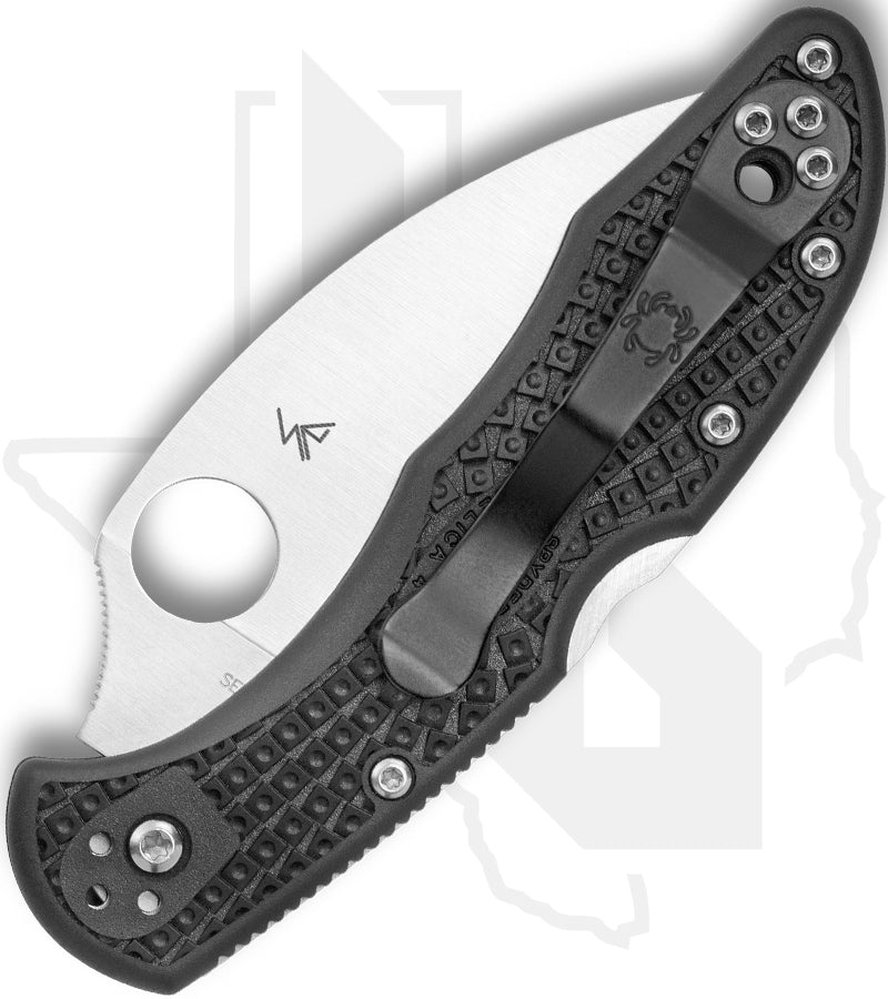 Spyderco Delica 4 Lightweight C11FPWCBK - Black FRN, Wharncliffe