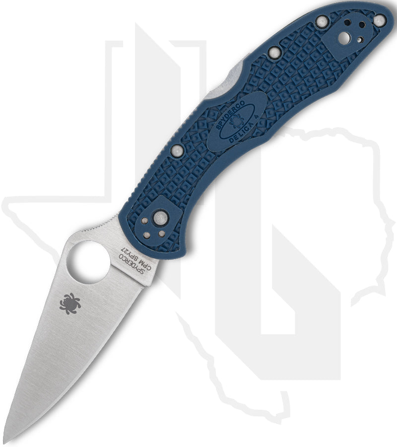 Spyderco Delica 4 Lightweight C11PCBL - Cobalt Blue FRN