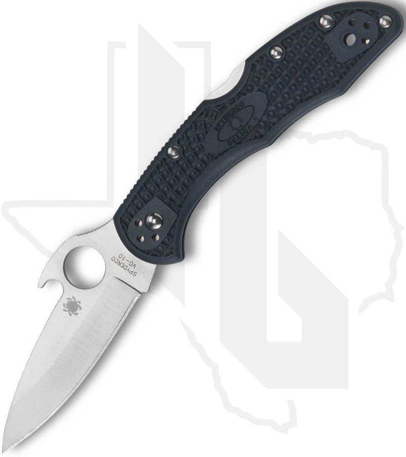 Spyderco Delica 4 Lightweight Emerson Opener C11PGYW - Gray FRN