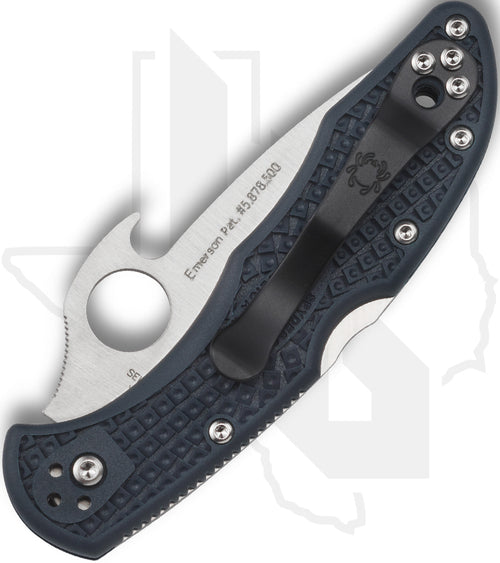 Spyderco Delica 4 Lightweight Emerson Opener C11PGYW - Gray FRN
