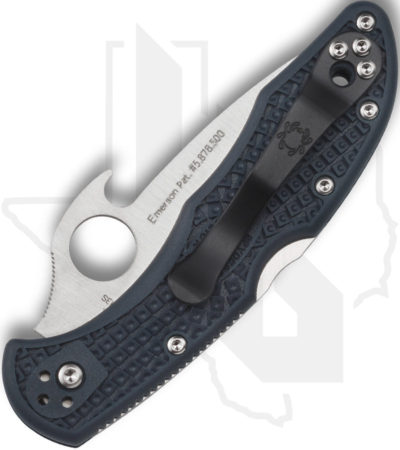 Spyderco Delica 4 Lightweight Emerson Opener C11PGYW - Gray FRN
