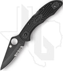 Spyderco Delica 4 Lightweight C11PSBBK - Black, Black FRN