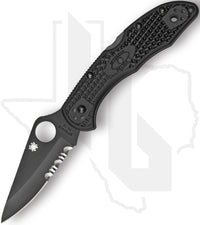 Spyderco Delica 4 Lightweight C11PSBBK - Black, Black FRN