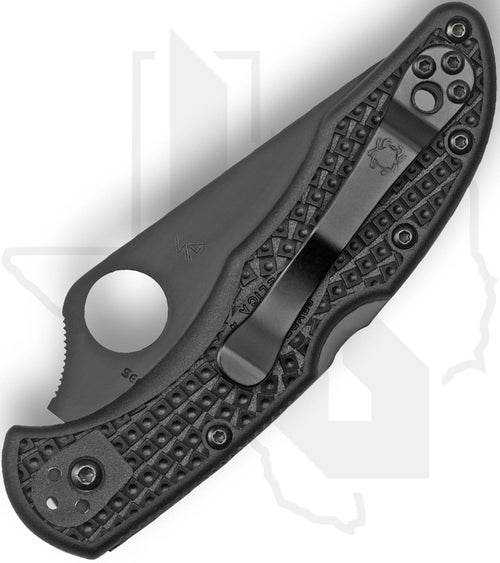 Spyderco Delica 4 Lightweight C11PSBBK - Black, Black FRN