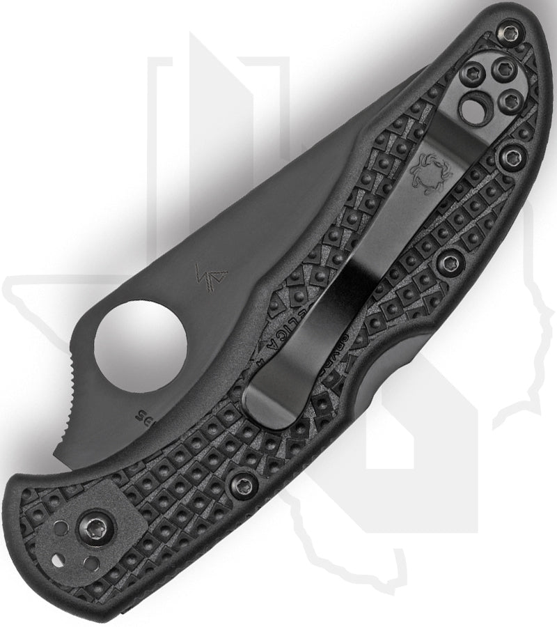 Spyderco Delica 4 Lightweight C11PSBBK - Black, Black FRN